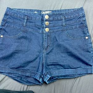 High Waisted Denim Shorts Sz 11